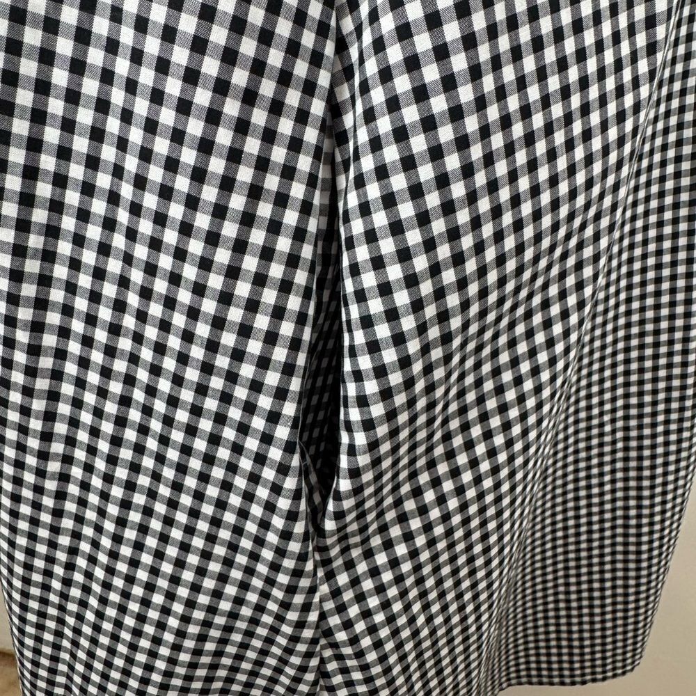 Pixie City to Sea Black and White Gingham Milton Dress Medium Women’s - Picture 6 of 11